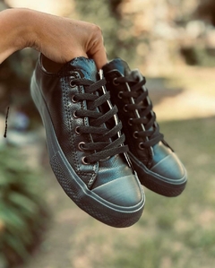 ZAPA DE ECOCUERO - TOTAL BLACK