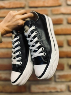 ZAPA PLATAFORMA ECOCUERO NEGRO - comprar online