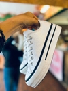 ZAPATILLAS PLATAFORMA LONA BLANCO
