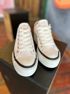 ZAPATILLAS PLATAFORMA LONA BLANCO - comprar online