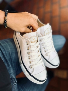 ZAPATILLAS PLATAFORMA LONA BLANCO en internet