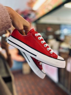 ZAPATILLAS LONA ROJA - comprar online