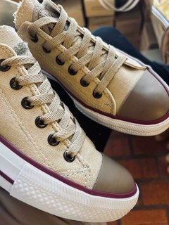 ZAPATILLAS VINTAGE LONA BEIGE en internet