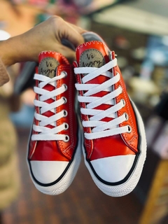 ZAPA DE ECOCUERO ROJA - tienda online
