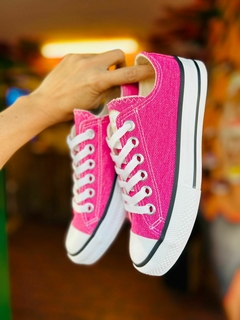 ZAPA DE LONA PANAMA FUCSIA - tienda online