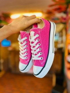 ZAPA DE LONA PANAMA FUCSIA