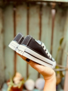 ZAPATILLA KIDS LONA NEGRA - VI ANGRY Calzado