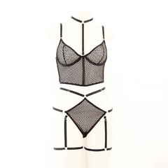 CONJUNTO ARRASTÃO SUTIÃ CORPETE