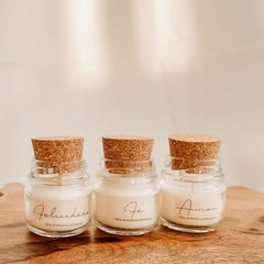 Kit 10 mini velas aromáticas personalizadas - Eu Criei