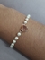 Pulseira de coração com pérolas - RCPP10036