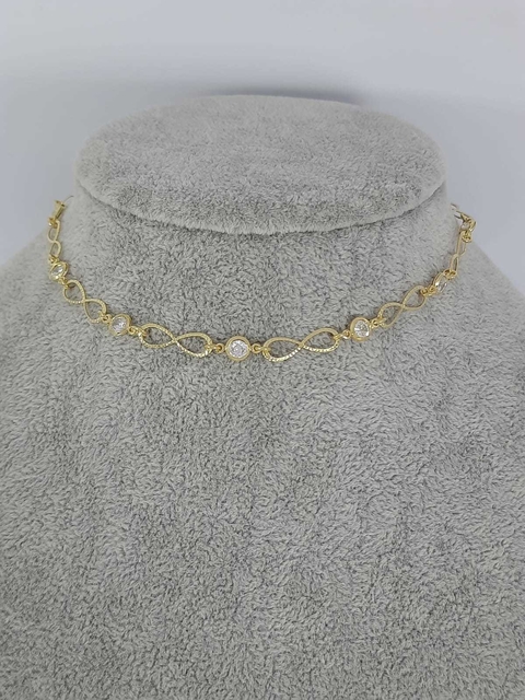 Choker Infinito com zircônia - RCCHO18009
