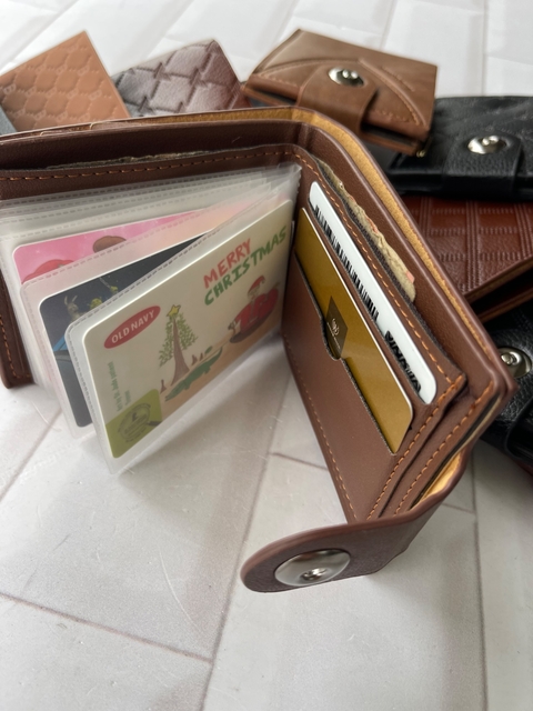 Billetera DAD premium, con tarjetero y botón imantado