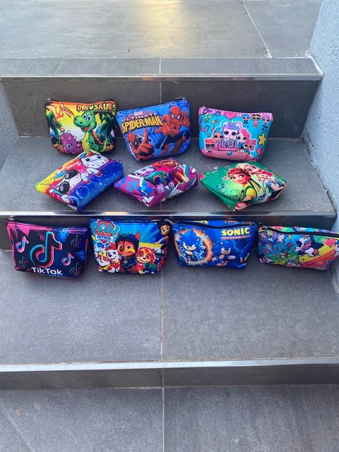 Cartucheras acolchonadas infantiles de personajes