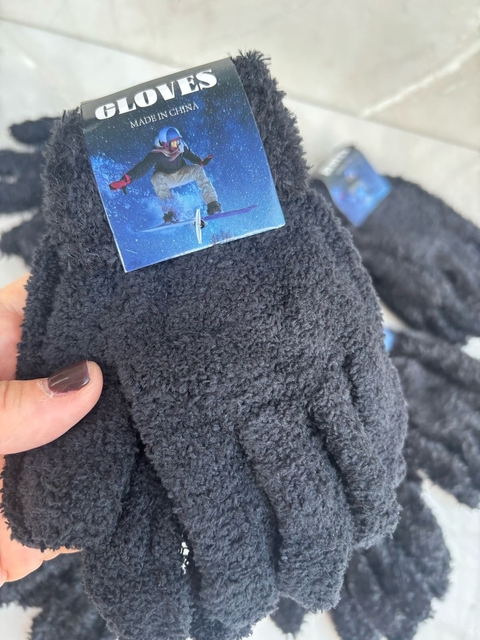 Guantes CHENIL NEGRO dama - comprar online