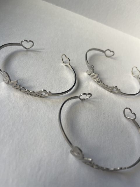 Pulsera MICAELA (x6 unidades) acero quirúrgico #GANGA