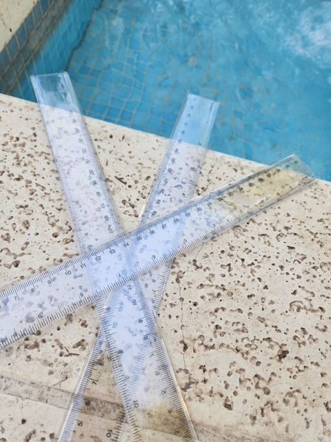 Regla transparente (30cm)