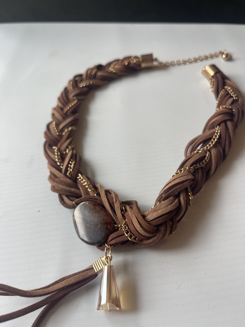 Gargantilla trenzada BROWN