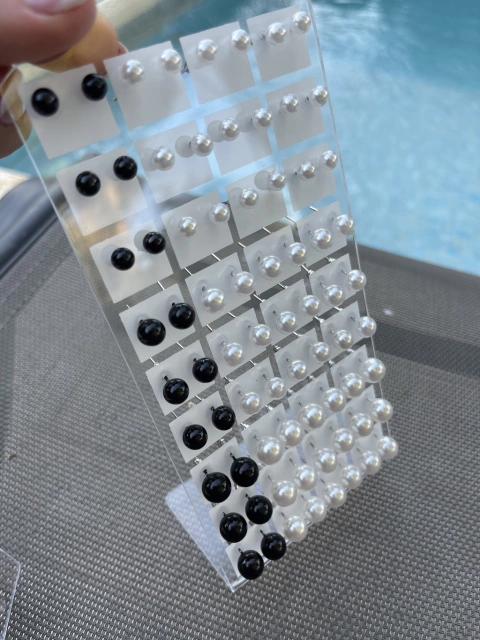 Perlitas distintos tamaños x36 unidades