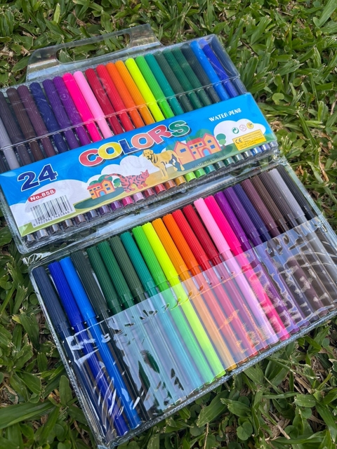 Marcadores LARGOS x24 unidades