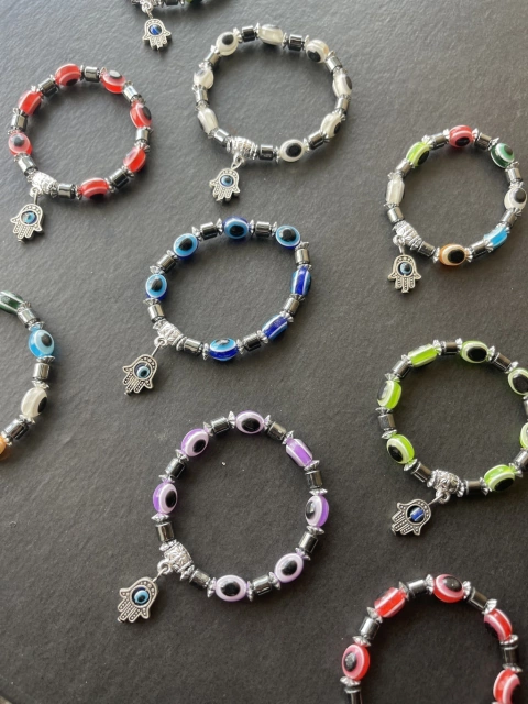 Pulseras mano de fátima RAINBOW (x6 unidades)