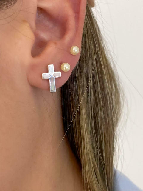 Brinco Cruz Esmaltado (BR7755)