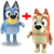 Kit Bonecos Primeira Infancia Bluey e Bingo Alt 22cm