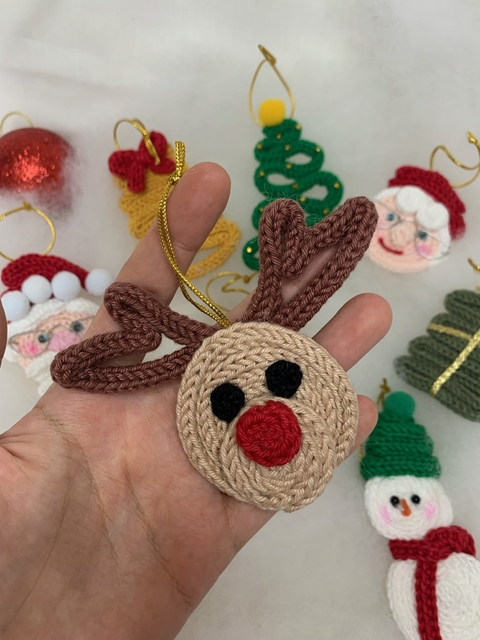 Enfeite para Árvore de Natal - Rena do Papai Noel