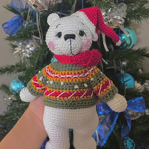 Ursinho com Suéter Natalino