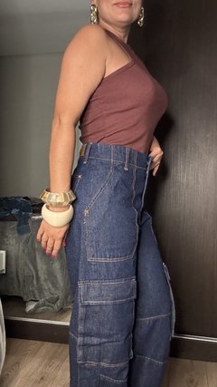Calça cargo jeans - Dakah