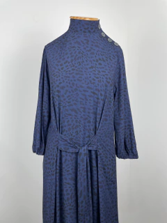 VESTIDO MIDI MANGA BUFANTE NOVO C ETIQUETA - LEA A LEZ - loja online