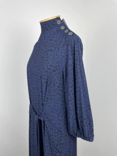 VESTIDO MIDI MANGA BUFANTE NOVO C ETIQUETA - LEA A LEZ na internet