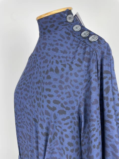 Imagem do VESTIDO MIDI MANGA BUFANTE NOVO C ETIQUETA - LEA A LEZ
