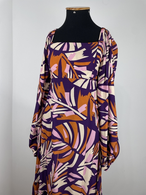 VESTIDO MIDI ESTAMPADO NOVO - LEZ A LEZ