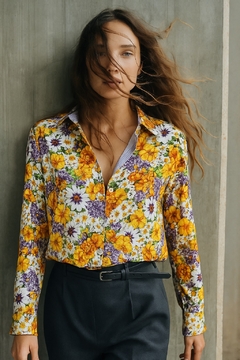 CAMISA COLORIDA FLORAL DUDALINA - comprar online