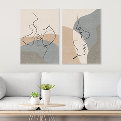 Duo 30x40cm - Lineart casal - Placas MDF -