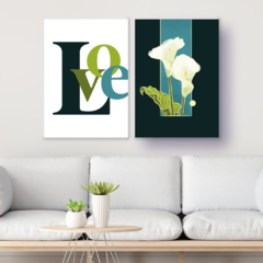 Duo 30x40cm - Love casal - Placas MDF