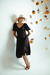 Vestido Camponesa Midi - Preto na internet