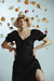 Vestido Camponesa Midi - Preto - comprar online