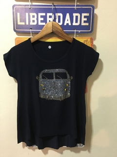 T-shirt Kombi prata em Strass - comprar online
