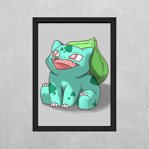 Geek to Geek - Quadro - Bulbassaur está feliz