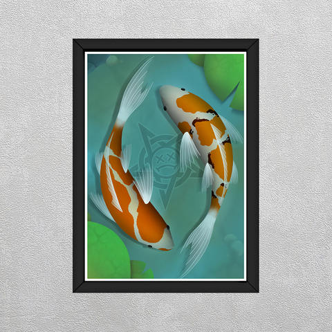 Geek to Geek - Quadro - Lago de carpas