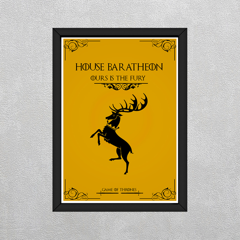 Geek to Geek - Quadro - Game of thrones - House Baratheon