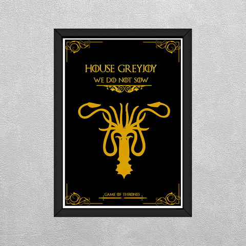 Geek to Geek - Quadro - Game of thrones - House Greyjoy
