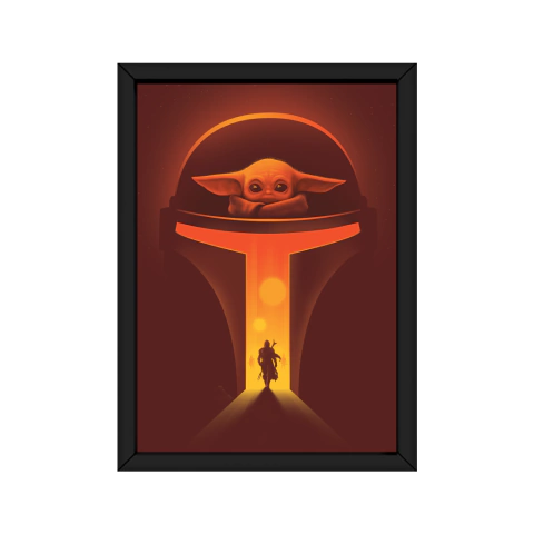 Quadro Decorativo - Star Wars - The Hunter and the Child