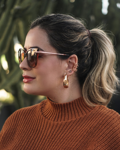 Argola oval Lauren