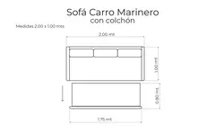 Sofa Carro Marinero con colchón Hot Sale - comprar online