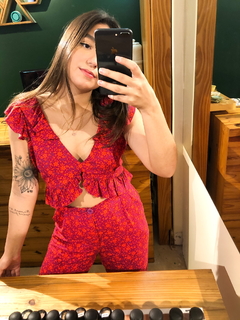 Cropped Brisa Estampa Florinda - loja online