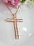 Colar Dourado Crucifixo Zircônia Baguete - Lojas Izabela Reis