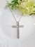 Colar Prata Crucifixo Zircônia Baguete na internet