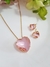 Conjunto Dourado Coração Zircônia - comprar online